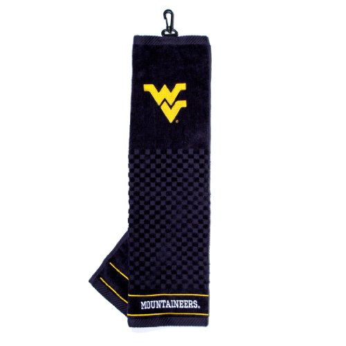 NCAA gesticktes Golf Handtuch, Damen Kinder Herren Unisex, West Virginia Mountaineers