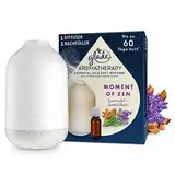 Glade Aromatherapy Essential Oils Duft-Diffuser Starterset Nachfüller, Moment of Zen, Lavendel + Sandelholz, 17.4ml