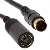 kenable SVHS S-Video Stecker Zum Buchse Verlängerung Kabel Vergoldeten 1,5 m [1.5 Meter/1,5m]