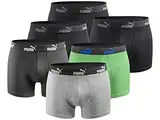 PUMA Herren Boxershort Limited Statement Edition 6er Pack - Black-Green-Grey New - Gr. XL