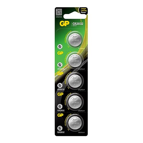 GP Batteries Airtag Batterie CR2032 3V | 5 Stück CR 2032 Knopfzelle | Ersatzbatterie für Apple AirTag (5 Stück CR2032 3V Knopfzellen)