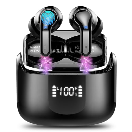 Bluetooth Kopfhörer, Kopfhörer Kabellos Bluetooth 5.3 In Ear Kopfhörer mit 4 Mikrofon, 2024 Neue Kabellose Kopfhörer ENC Noise Cancelling Earbuds mit USB-C, 40H Tiefer Bass, IPX7 Wasserdicht Ohrhörer