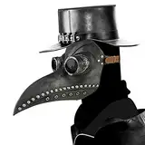 XCMJTM Karneval Maske Schnabelmaske Plague Doktor Arzt Kopfmaske Lange Nase, Mittelalter Pest Maske,füR Halloween/Carnival Erwachsene Party Fasching Cosplay KostüM Requisiten Dekoration