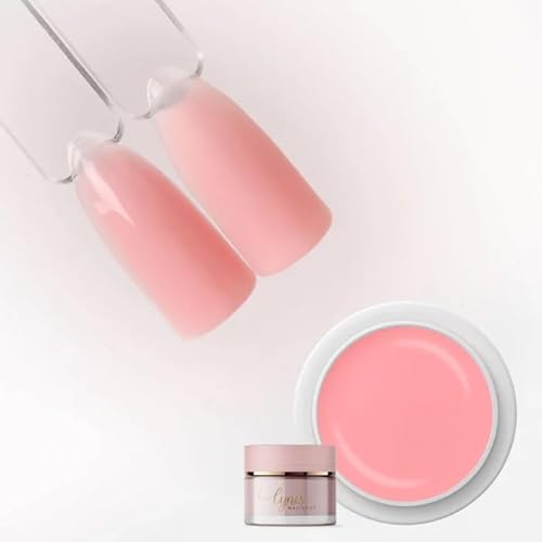 No File Aufbaugel für Gelnägel WARM PINK 15ml für Profis & Anfänger als UV Gel SELBSTGLÄTTEND OHNE FEILEN · für UV & LED geeignet · pinchbar, mittelviskos · Lynis-Nailshop.de