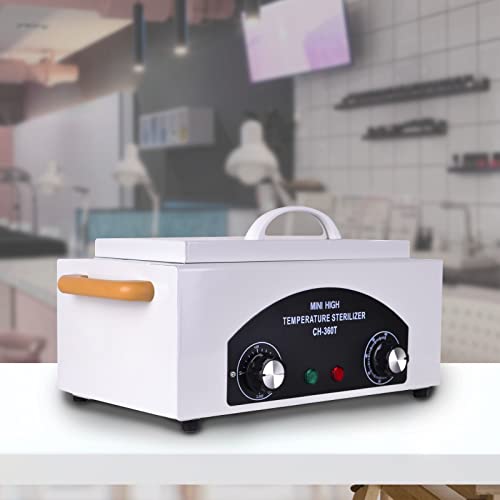 Heißluftsterilisator Desinfektion Trockene Kosmetik Nagel Fußpflege Sterilisator Box 220°C 300W für Fusspflegestudios