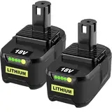 2X 8000mAh 18V Lithium Ersatzakku für Ryobi Akku 18V Ersatzakku RB18L50 RB18L40 RB18L25 RB18L15 RB18L13 (8000mAh_2)