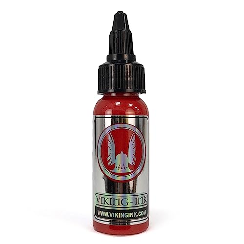 VIKING INK - DOUBLE RED 1oz (30ml) - Tattoo-Tinte, Tätowierfarbe