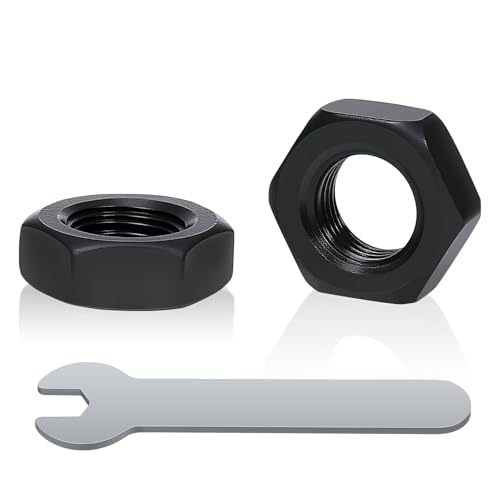 Sechskantmutter M4 Edelstahl Mutter,50 Stück Schwarz Sechskantmuttern M4,1 Stück Maulschlüssel,Hochwertige Befestigungselemente für Metall,Holz und mehr (M4)