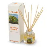 La Montaña Reed Diffusor Valencian Orangen | Große Reed Diffusor inspiriert von Spanien | Valencia Orange, Zimt, roter Apfel, & Nelke