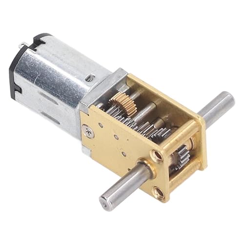 DC12V-Getriebemotor mit fester Montage – 136 U/min 1218-N20 Doppelwellen-Schneckengetriebemotor mit hoher Torsion für intelligente Autos