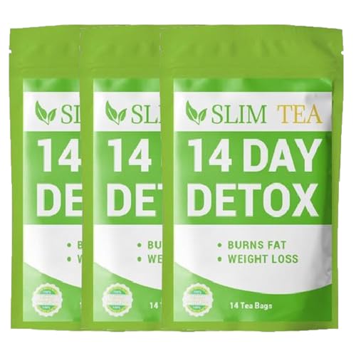 NAIYAN 14-Tage-Tee Zum Abnehmen | 3 Stück Detox Tee Zum Abnehmen | Detox Cleanse Weight Loss Tea Slim Tea Detox Drink Zur Fettreduzierung | Sanfte Entgiftung Und Reinigung Zum Abbau Von Bauchfett