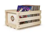Crosley Plattenkiste für ca. 75 Schallplatten, Natural