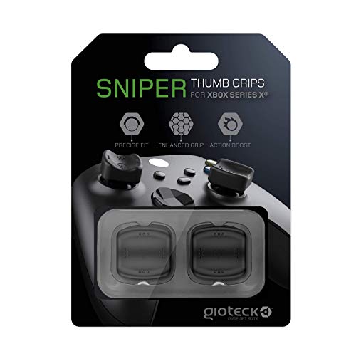 Gioteck - Sniper Daumengriffe für Xbox Series X|S & Xbox One, Schwarz, STGXBX-12-MU