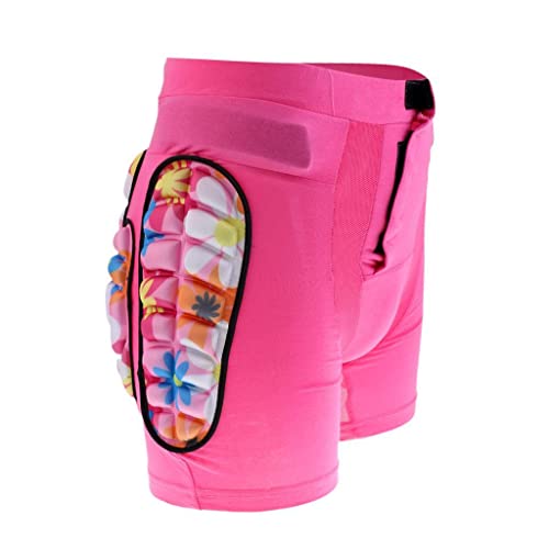 Gazechimp Protektorshorts Snowboard Protektoren Unterhose Schnee Protektor-Shorts Hüftschutzhosen - Rosa, XS