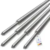 NTG Rundsperrbalken, Sperrstange, Klemmbalken, 1200-1600 mm, Kombizapfen 19/24mm | für Airlineschiene | Kombi-Anker-Schiene | Stäbchenschiene (4)