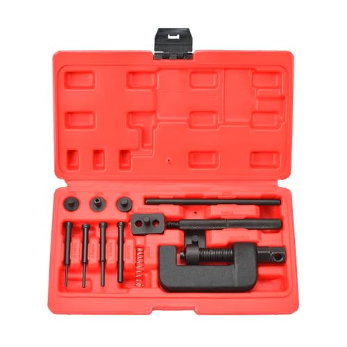 Zoomtools 13 Stück Kettennieter Motorrad, Motorrad Kettenbrecher Werkzeugsatz für Motorrad, Fahrrad