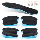 XINIFOOT Orthopädische Einlegesohlen, Haltungskorrektur, Schuheinlagen zur Fußausrichtung, Plantarfasziitis, Pronation, Plattfüße, Fußgewölbeunterstützung, Schuheinlagen für Supinationsentlastung,
