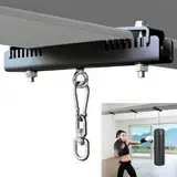 VANROUG Heavy Duty Steel Beam Clamp,Heavy Bag Mount,Heavy Bag Hanger 360° Rotation Suitable for I or H Beam Punching Bag Bracket with Accessories for Boxing Muay Thai Training