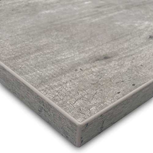 X57 Tischplatte 19mm Dekorplatte nach Maß Holzplatte melaminharzbeschichtet Spanplatte mit 2mm ABS Kante Umleimer (nach Maß. Beton)