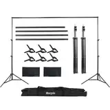 Hintergrund Ständer 2 x 3 m Verstellbarer Hintergrund Stützsystem Ständer mit Tragetasche für Porträt Produkt Videoaufnahmen und Partydekoration