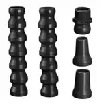 JETON 3/4" Kühlmittelschlauch Gelenkschlauch,Schlauch Set, schwarz (Gewindeanschluss NPT)