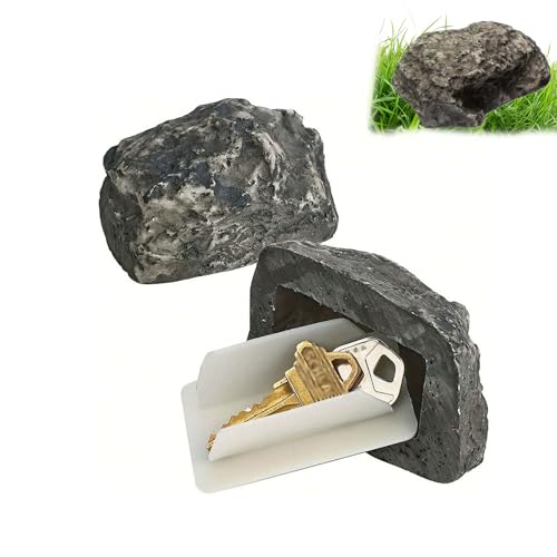 AONAYO Schlüsselversteck,Schlüssel Versteck Draußen,Schlüsselversteck Für Draußen,Schlüssel Versteck,Schlüsselversteck Stein,Schlüsselstein,Schlüssel Versteck Außen,Kunstgestein Für Geocaching