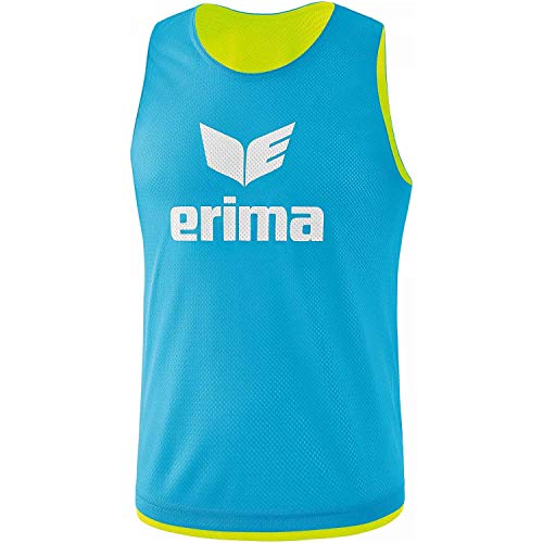 Erima Unisex Wende- Markierungshemd, Curacao/Neon Yellow, S EU