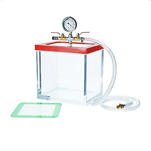Melko Vakuumkammer Acryl 7,39L 22CM Entgasungskammer Harzfalle Vacuum Chamber