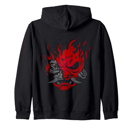 DJapan Cyberpunk Kapuzenjacke - Unisex - Erwachsene - Schwarz - S - Modern - Langarm - Pullover