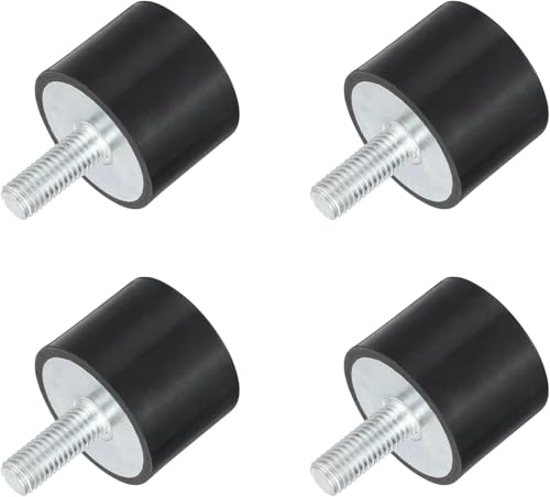 Silentblock VD, 4 Silentblock Antivibrations-Gummidämpfer, Antivibrations-Gummiisolatorhalterungen, automatischer Antivibrations-Schalldämpferblock (VDM10 40x30)