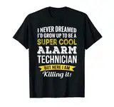 T-Shirt mit Alarmtechniker-Motiv, lustiges Geschenk T-Shirt