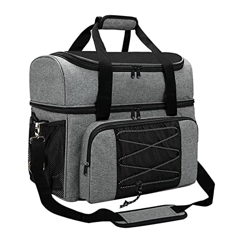 Richolyn Bowlingkugel-Tasche - Bowlingkugel-Tasche Bowling-Tasche,Bowlingtasche für 2 Bälle, passend für Bowlingschuhe bis Herrengröße 16 und Zubehör