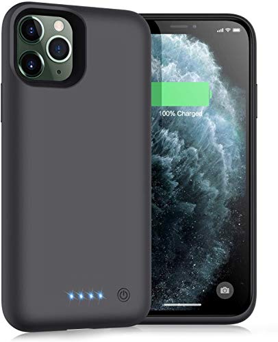 iPosible Akkuhülle für iPhone 11 Pro, 6800mAh Schutzhülle, Wiederaufladbares Erweitertes Akkupack Tragbares Ladegerät Telefon Powerbank Tasche für mit 11 Pro (5.8')