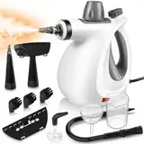 Dampfreiniger Boden, 1050W 11 Zubehör Hochtemperatur-Hochdruckdampf Chemikalienfrei Sicherer Dampfreiniger Handgerät, Dampfreiniger Polstermöbel für Alles Auto Sofa Fenster Teppich Matratze Fliesen