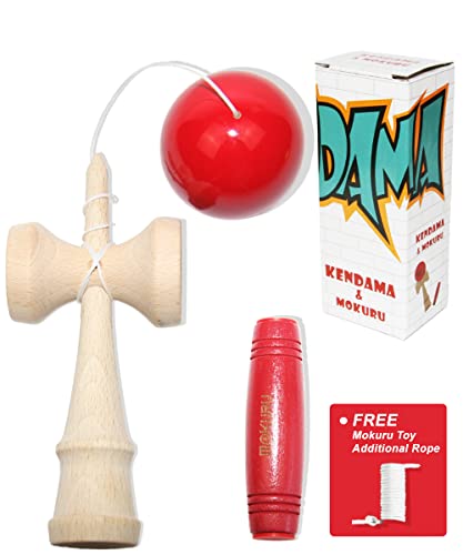 EasY FoxY ToY Kendama Mokuru Original Holzspielzeug; Geschicklichkeits Spiele Drinnen & Draußen Für Kinder ab 6 Jahren; Geschenke Für Jugendliche; Konzentrationspiele, Ahds Stresskiller