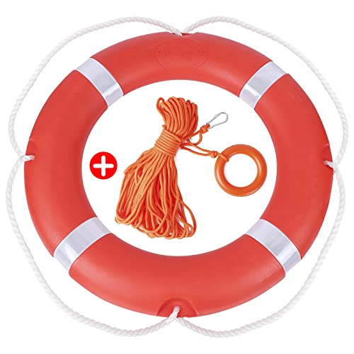 72 cm Boots Rettungsringe Rettungsring mit schwimmendem lebensrettendem Seil, 30 m Set, 2,5 kg internationaler Standard-Wurfring, für den Außenbereich, professioneller Wurfring, Rettungsschwimmer