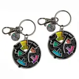 Color Fidget Emaille-Pin, Kreative Anstecknadeln mit drehendem Farbrad, für Kleidung, Rucksäcke, Schlüsselanhänger, Geschenke für Künstler (2PCS)