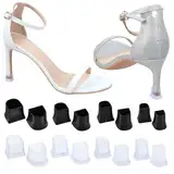 COMNICO 8 Paar Absatzschoner Stöckelstulpen Fersenschutz Schuhe Ersatz Sohlenschutz Fersenpolster Rutschfest Absatzschutz High Heel Protectors für die Schuhe Stiletto Stöckelschuh