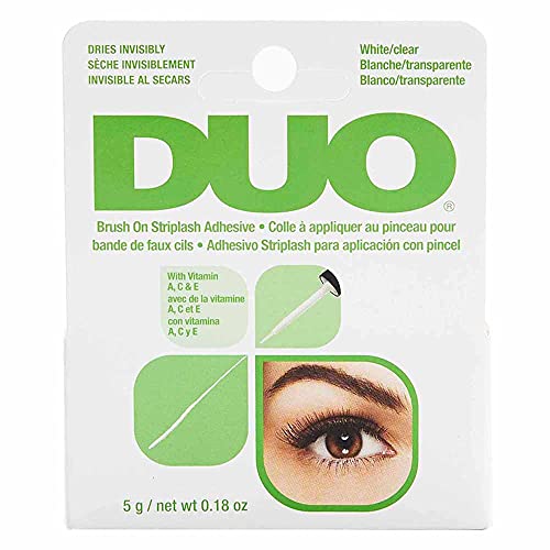 ARDELL DUO Brush Adhesive mit Vitamin A, C und E | Wimpernkleber durchsichtig | extra starker Lash Glue für Ihre Wimpernverlängerung | das Original | wasserfest (5g)