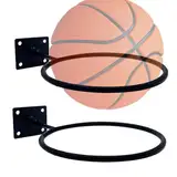 Wand-Basketball-Aufbewahrung, Wand-Basketball-Halter | Kunstregal für Basketball-Display und Ballaufbewahrung | Wand-Sportballhalter-Display, solide, Mehrzweck-Sportballhalter-Aufbewahrung, für Sportb