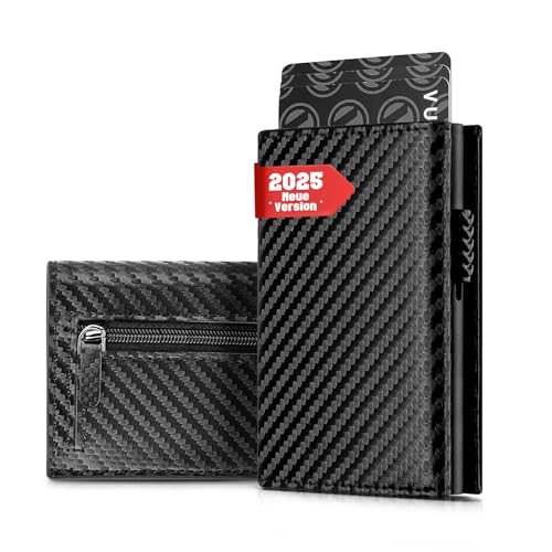 IceReco Reisepasshülle Leder Portmonee Herren Geldbörse Wallet mit Münzfach Kartenetui Klein/Mini mit RFID Schutz Karten Geldbeutel Kartenhalter Portemonnaie Brieftasche Portemonaie