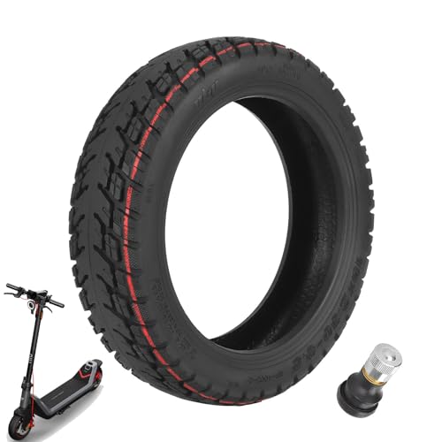 TREFAN 10 * 2,30-6,5 Ersatzräder für NIU KQi2/KQi2 Pro Elektroroller 10 Zoll Reifen Tubeless Schlauchloser Offroad-Reifen Verdickt Explosionsgeschützt Langlebig Sicher Ersatzreifen mit Ventil (1 PCS)