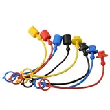 Hydraulisches Schnellkupplungs-Set, 4 Paar, Staubkappe, weiblich, PVC-Gummi, ISO7241-A kompatibel, mehrfarbig (1/2)