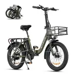 ENGWE E Bike 20 Zoll Klapprad Elektrofahrrad mit 3.0 Zoll Fat Tire, 15.6Ah Lithium-Akku für Lange Reichweite bis 140KM, 7-Gang-All-Terrain Ebike Herren für MTB, Strand & Schnee