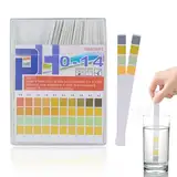 1 Schachtel mit 100 Stück Säure-Base-Testpapier (PH Wert Teststreifen 0-14) Premiumprodukt Großer Testbereich PH Teststreifen Wassertest Testet Ihr Wasser auf Nitrat & Nitrit PH & Alkalinität