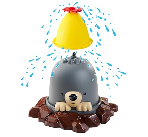 AquaPlay Moli Wasserspielzeug - Maulwurf-Wassersprinkler für Kinder, Wasserfontäne bis zu 4 Meter, witziges Wasserspiel für den Garten ab 2 Jahre, 39 x 39 x 33 cm
