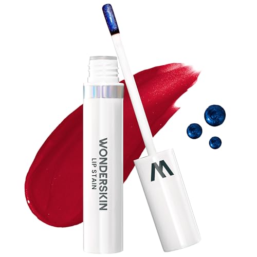 Wonderskin Wonder Blading Lip Stain, natürlicher Lippenfleck, langanhaltende wasserfeste Lippentönung (Divine Stain & Go)