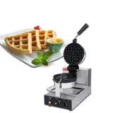 PAHION Elektrische Waffelmaschine Gewerblichen Waffelautomat Für Belgische Waffeln Antihaft Doppelseitige Heizung Temperatur- Und Zeitsteuerung Geeignet Für Restaurant Bäckereien Snackbar(Rotate)