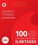 Vodafone Traveller SIM-Karte, 25 GB, 150 min Nationale und Roaming.