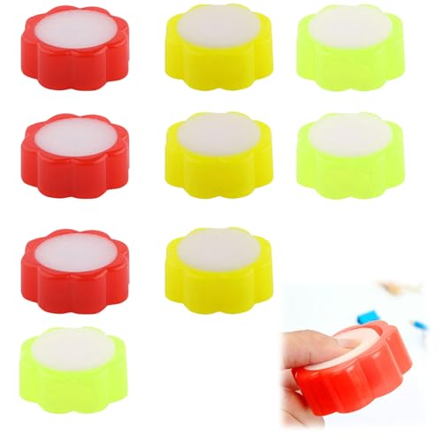 Fingerbefeuchter,Fingerbefeuchter aus Kunststoff,Schwamm Fingerbefeuchter,Anfeuchter Schwamm Finger,Fingeranfeuchter,Fingertip Moisteners Zählen Schwamm,Anti Rutsch Fingerbefeuchter 9 Stück Tokaneit